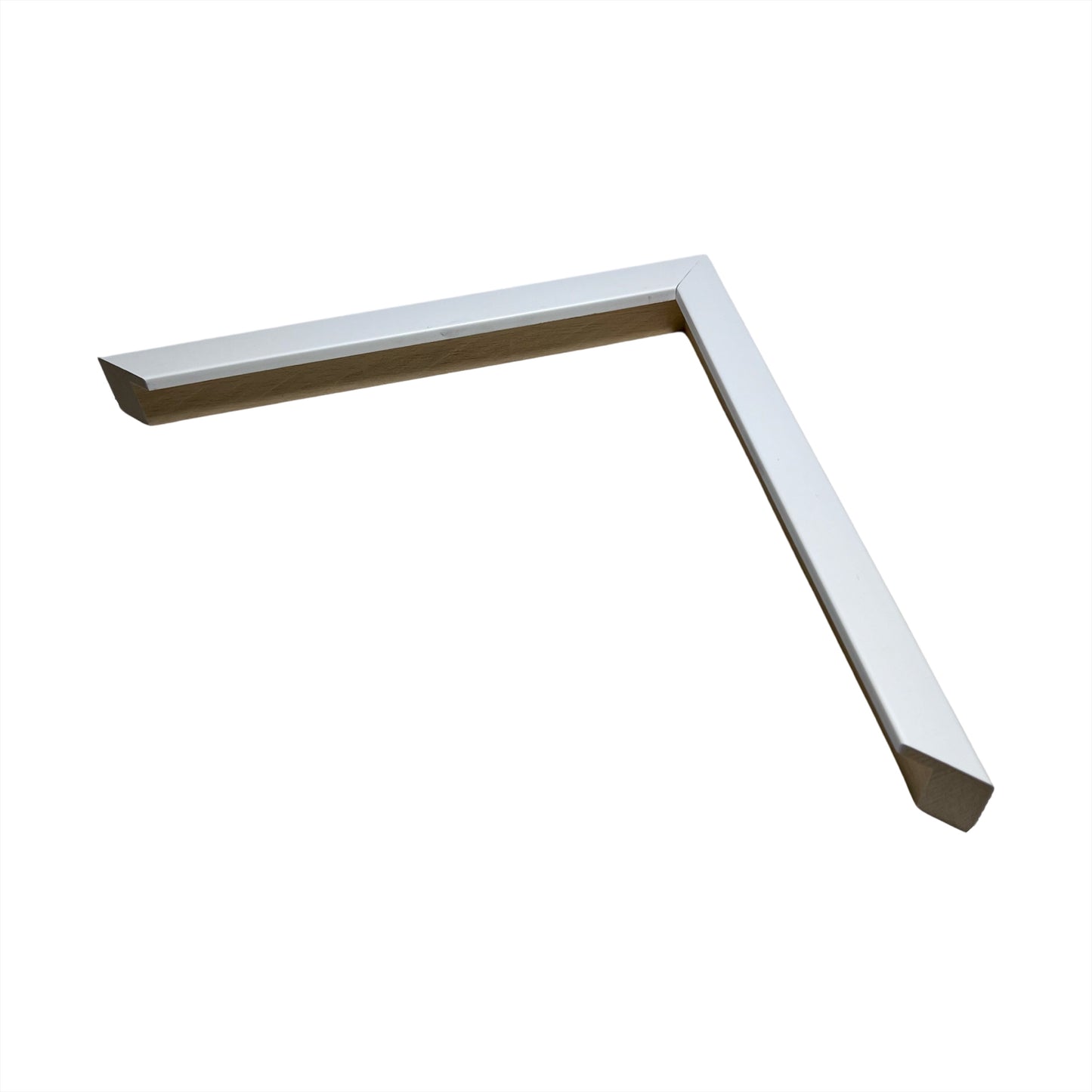 Indramningsliste hvid (med lige kanter)