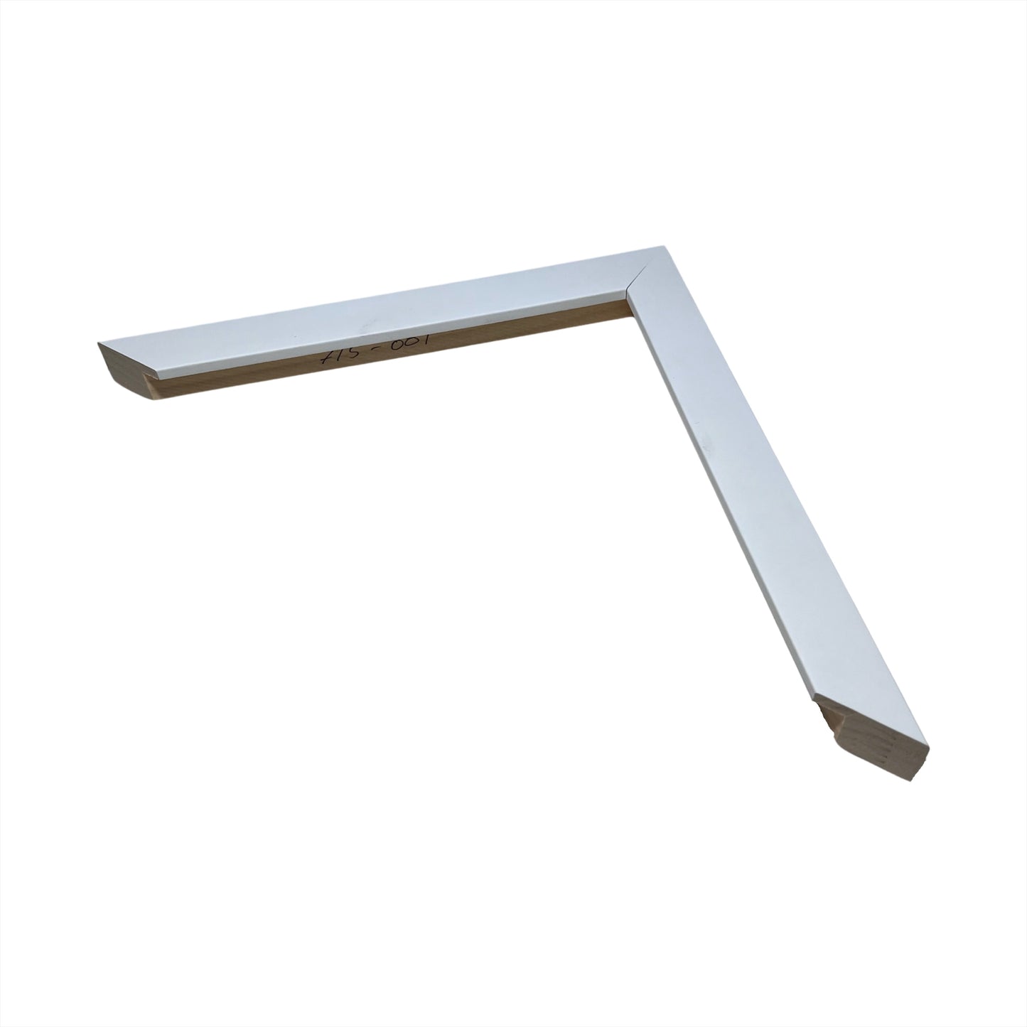 Indramningsliste i hvid farve